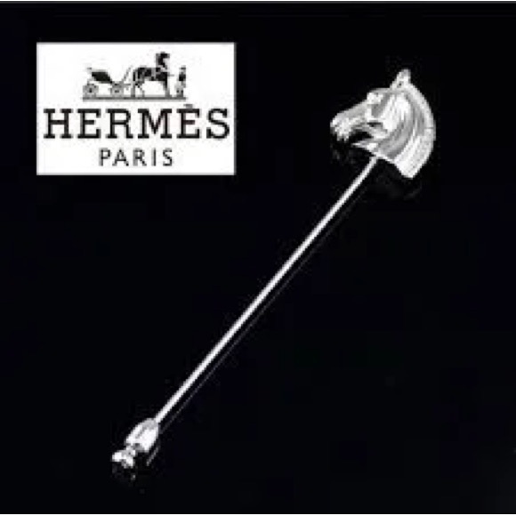 Hermes Bijoux Gold  Equestrian Stick Pin - Picture 1 of 5